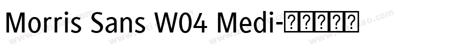 Morris Sans W04 Medi字体转换